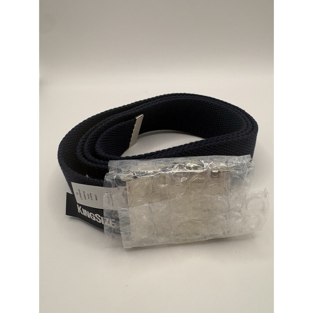 Kingsize Men's Big & Tall Canvas Belt Navy Size XL NEW Measures 44"